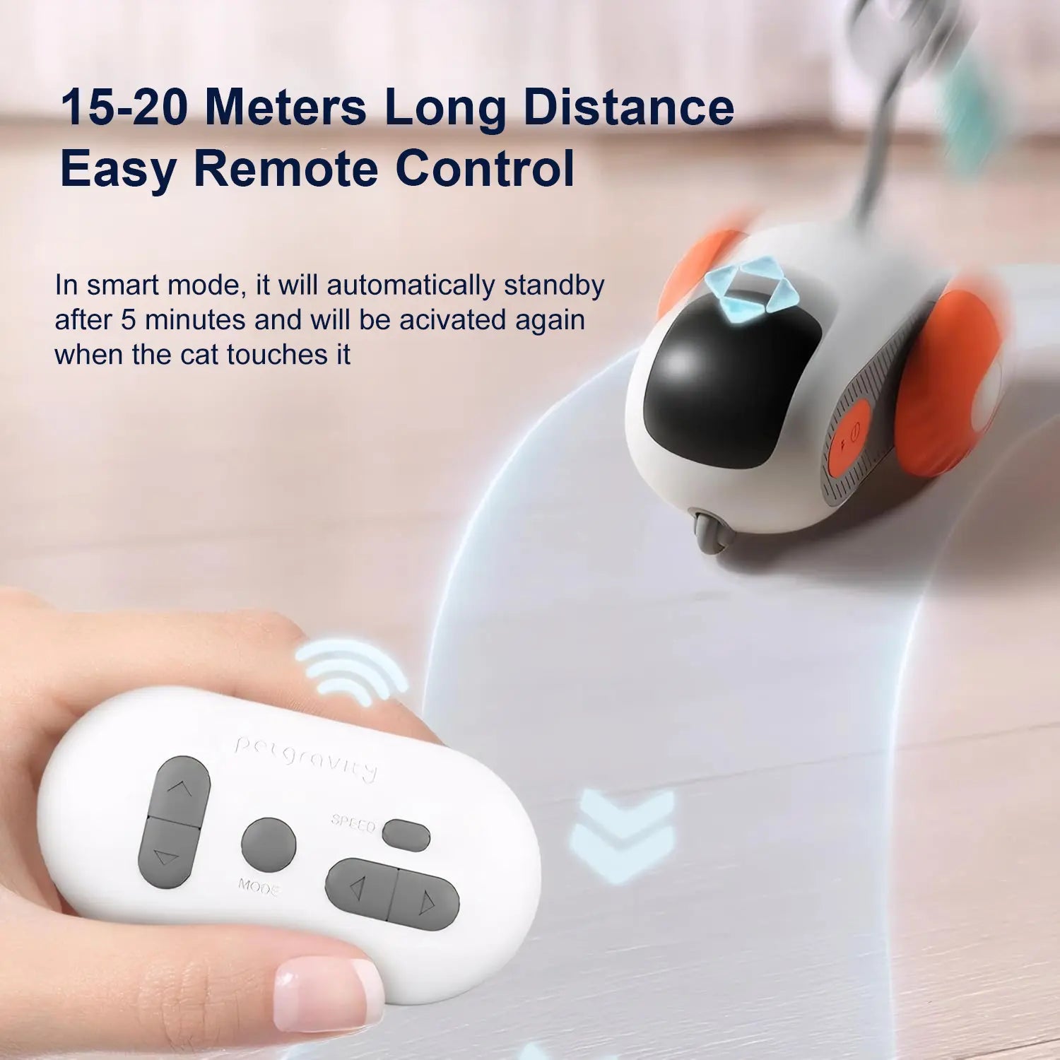 Remote-Controlled Cat Toy: Interactive Chase Experience for Cats