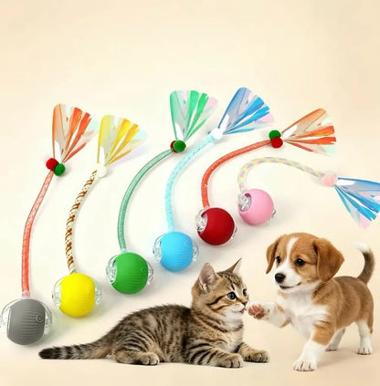 Cat&Dog Toy Interactive Ball with Bird Chirping Sound USB Rechargeable Anti-Depression Fun Gift for Cats&Dogs Smart Motion Sensor Anti-Lost Chew-Resistant Design Ultra-Quiet Operation Long-Lasting Battery Multi-Surface Compatibility,Dog Products, Cat Toys