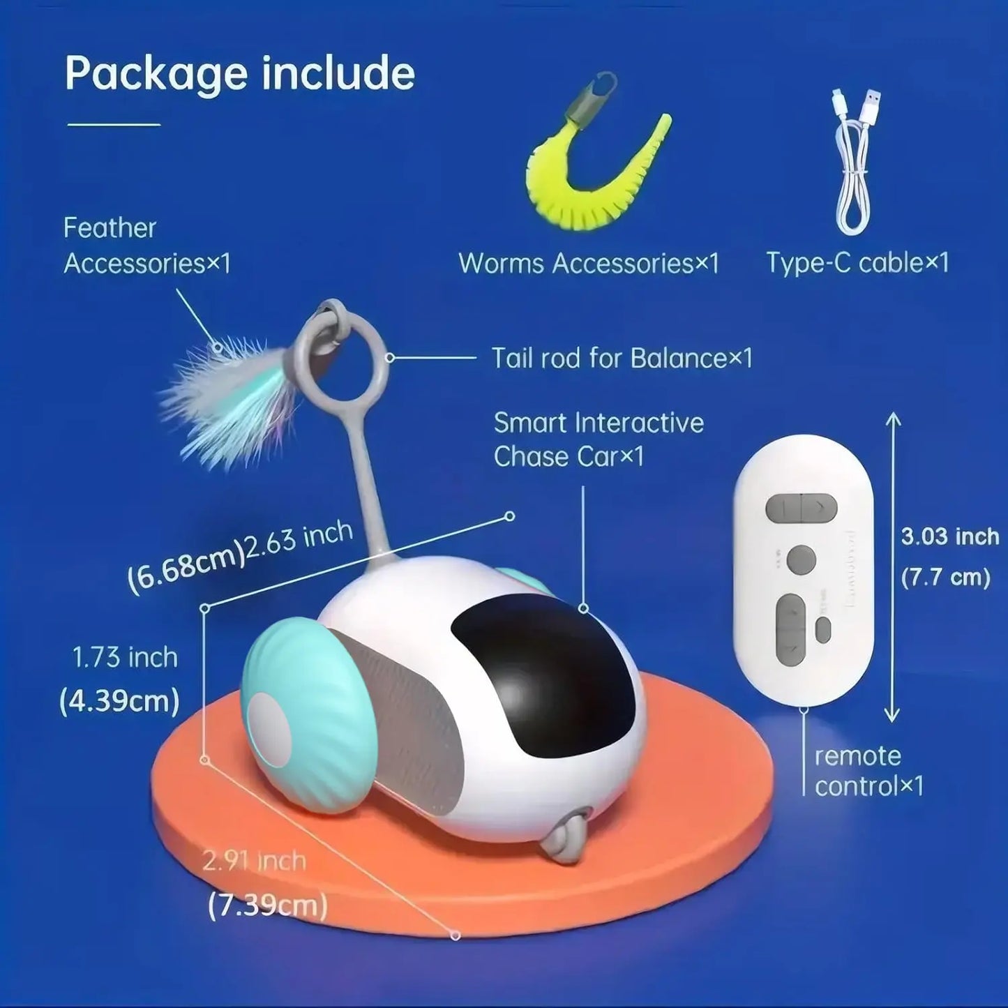 Remote-Controlled Cat Toy: Interactive Chase Experience for Cats