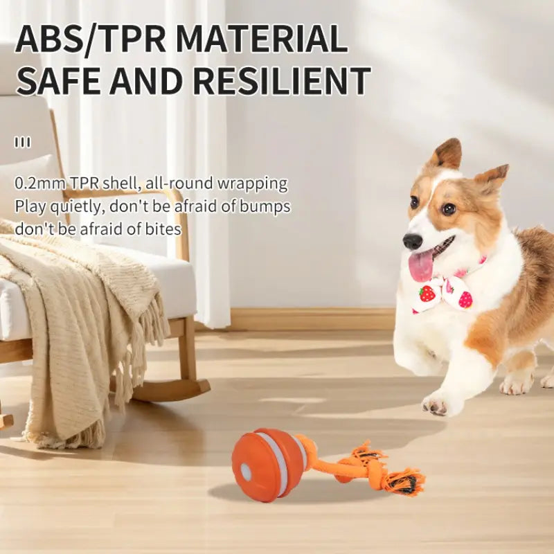 Smart Electric Rolling Ball Toy for Dogs - Indoor Training and Stimulation, Durable Bite-Resistant Design for Boredom Relief