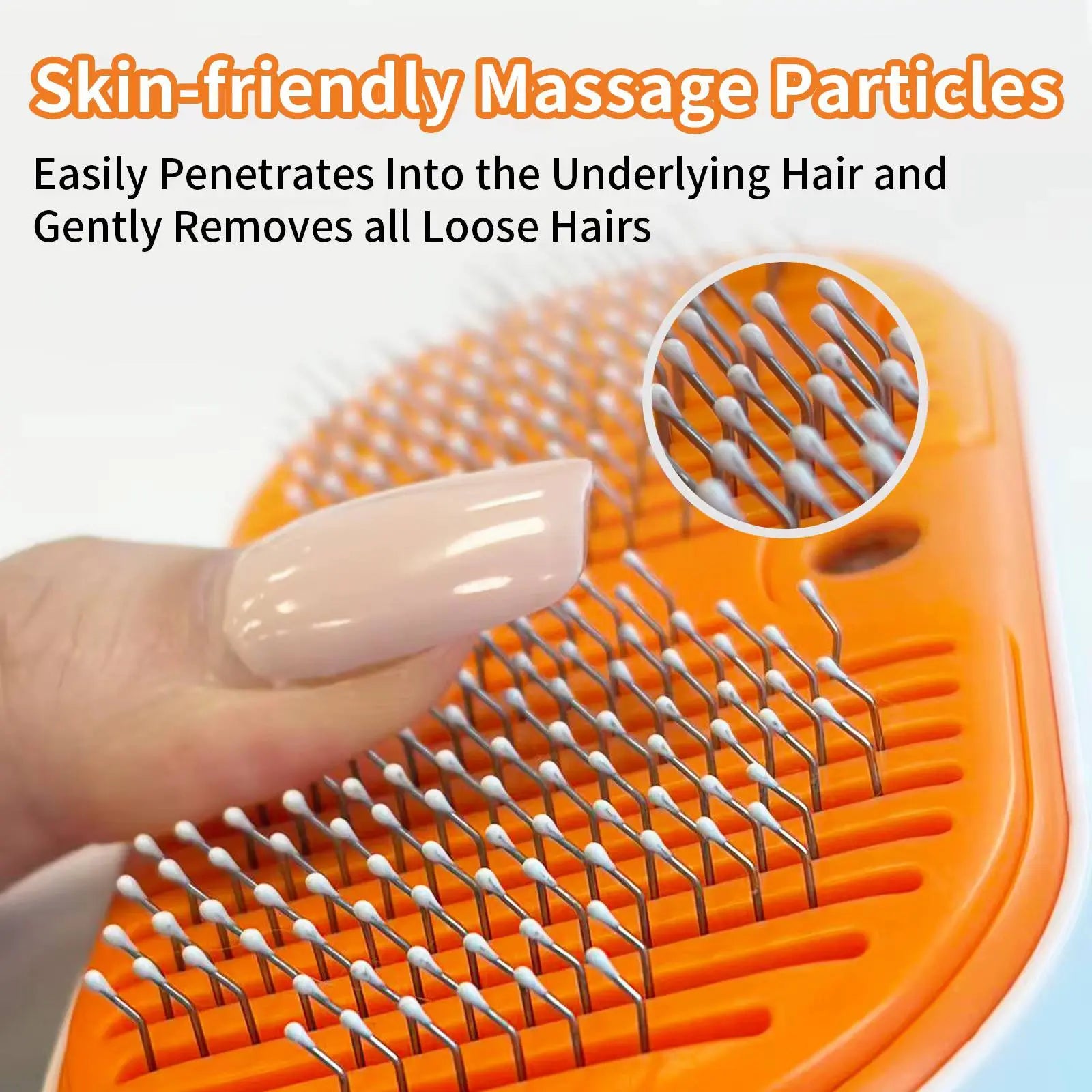 3-in-1 Steam Pet Grooming Brush - Self-Cleaning Spray Comb for De-Shedding and Fur Removal for Cats and Dogs