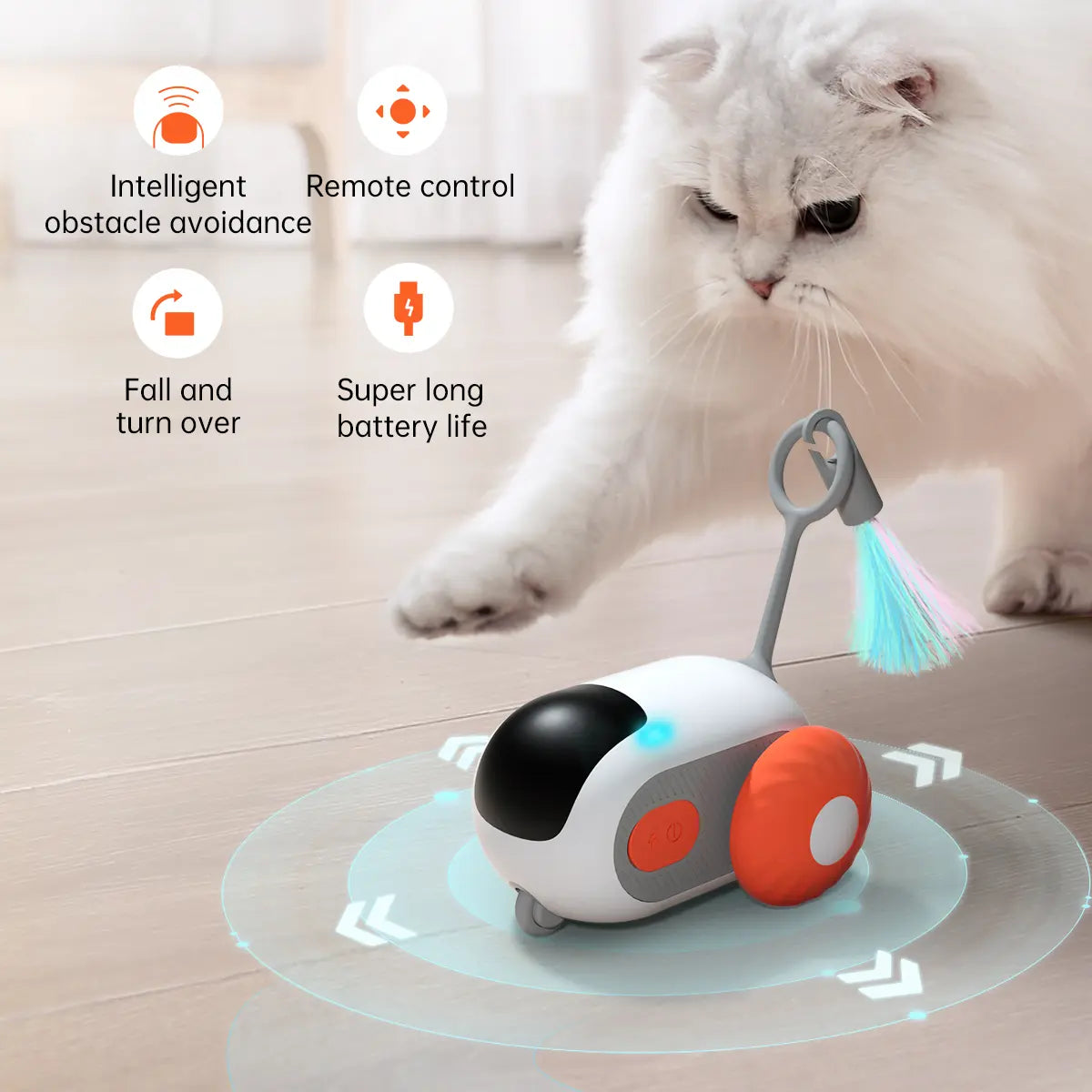 Remote-Controlled Cat Toy: Interactive Chase Experience for Cats