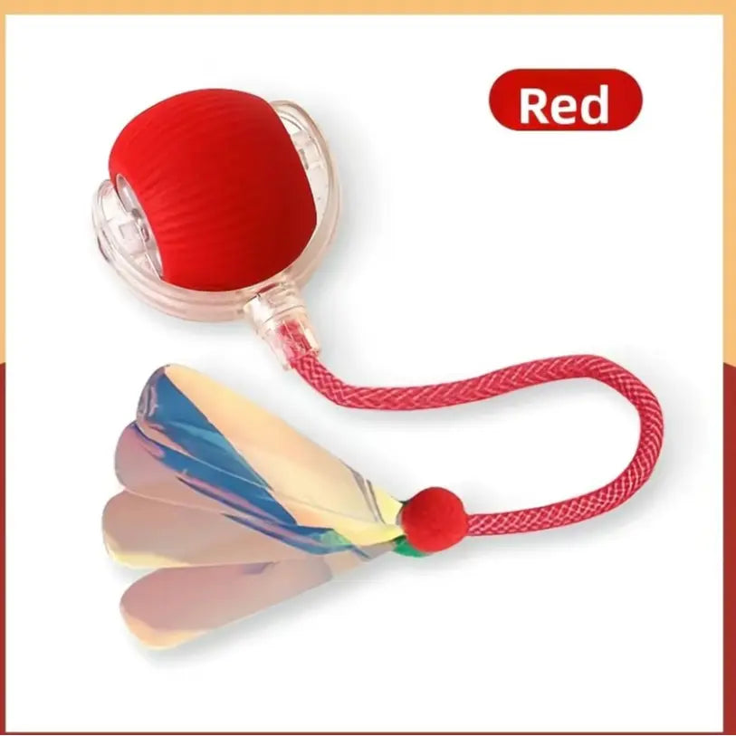 Cat&Dog Toy Interactive Ball with Bird Chirping Sound USB Rechargeable Anti-Depression Fun Gift for Cats&Dogs Smart Motion Sensor Anti-Lost Chew-Resistant Design Ultra-Quiet Operation Long-Lasting Battery Multi-Surface Compatibility,Dog Products, Cat Toys