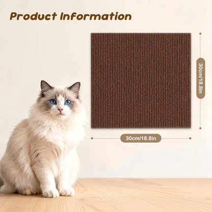 [Free Gift]Diy Cat Scratch Furniture Protect Sticker Cat Scratch Scratcher Couch Protector Cat Scratching Mat Furniture Pads Sofa Protecter Freely Cut and Pasted 4Pcs 11.8*11.8Inch Four Colors to Choose or 1Pc 39.3*11.8Inch